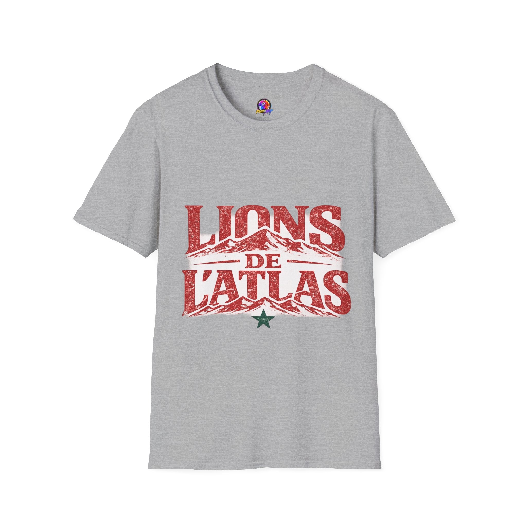 Morocco Lions de Atlas T-Shirt — Vintage Moroccan Atlas Mountain Graphic Tee