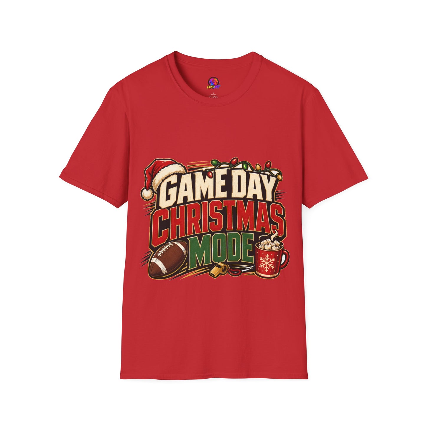 Game Day Christmas T-Shirt — Football Holiday Mode Tee