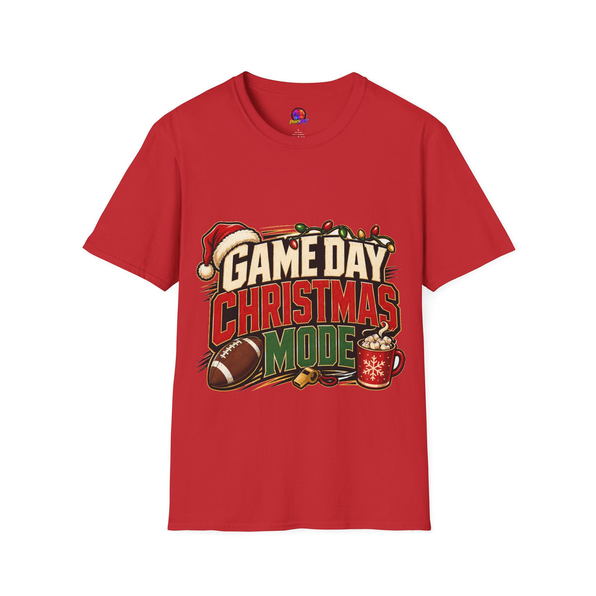 Game Day Christmas T-Shirt — Football Holiday Mode Tee