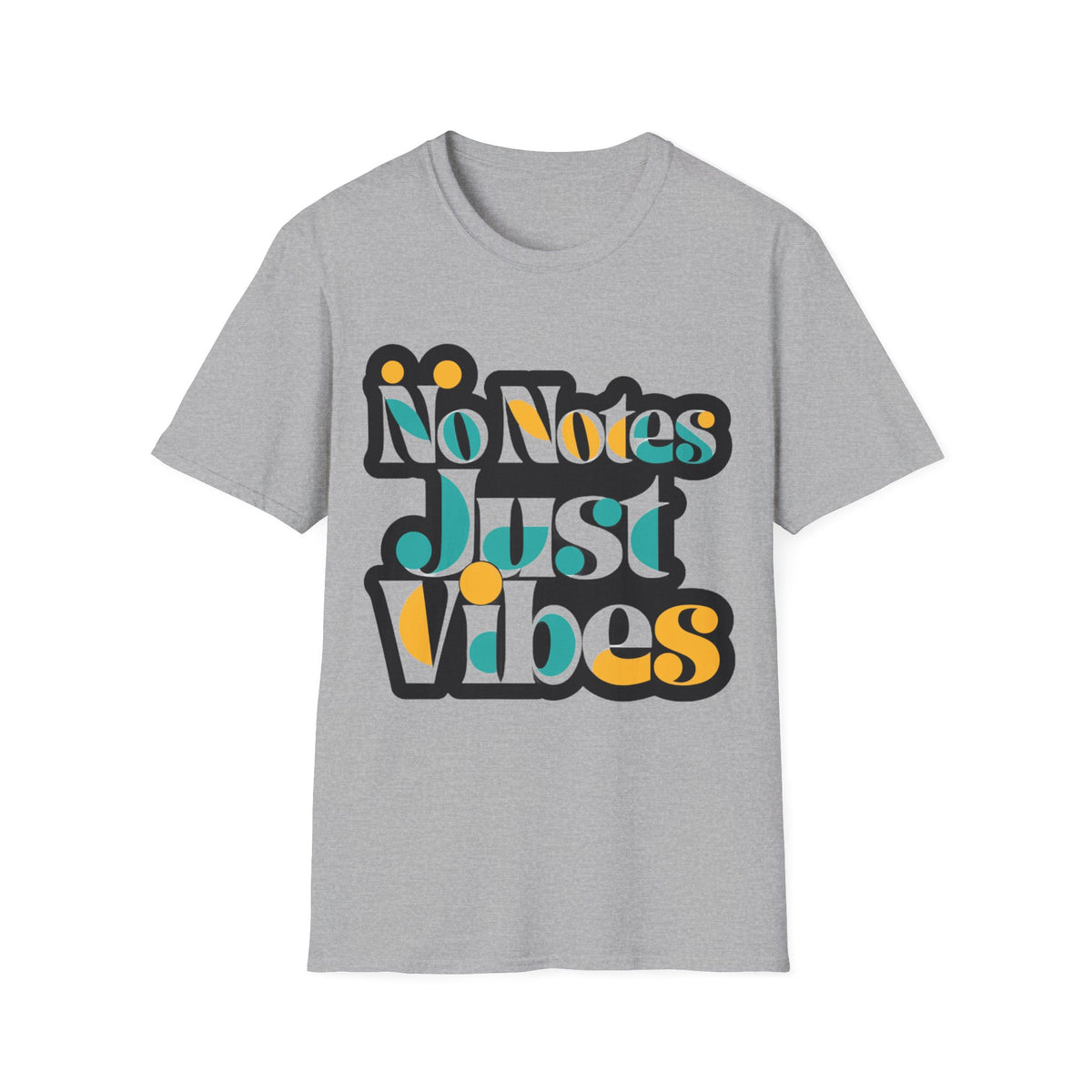 No Notes Just Vibes T-Shirt — Retro Groovy Graphic Tee for Relaxed, Music-Loving Casual Wear - Trending Now - August 2026