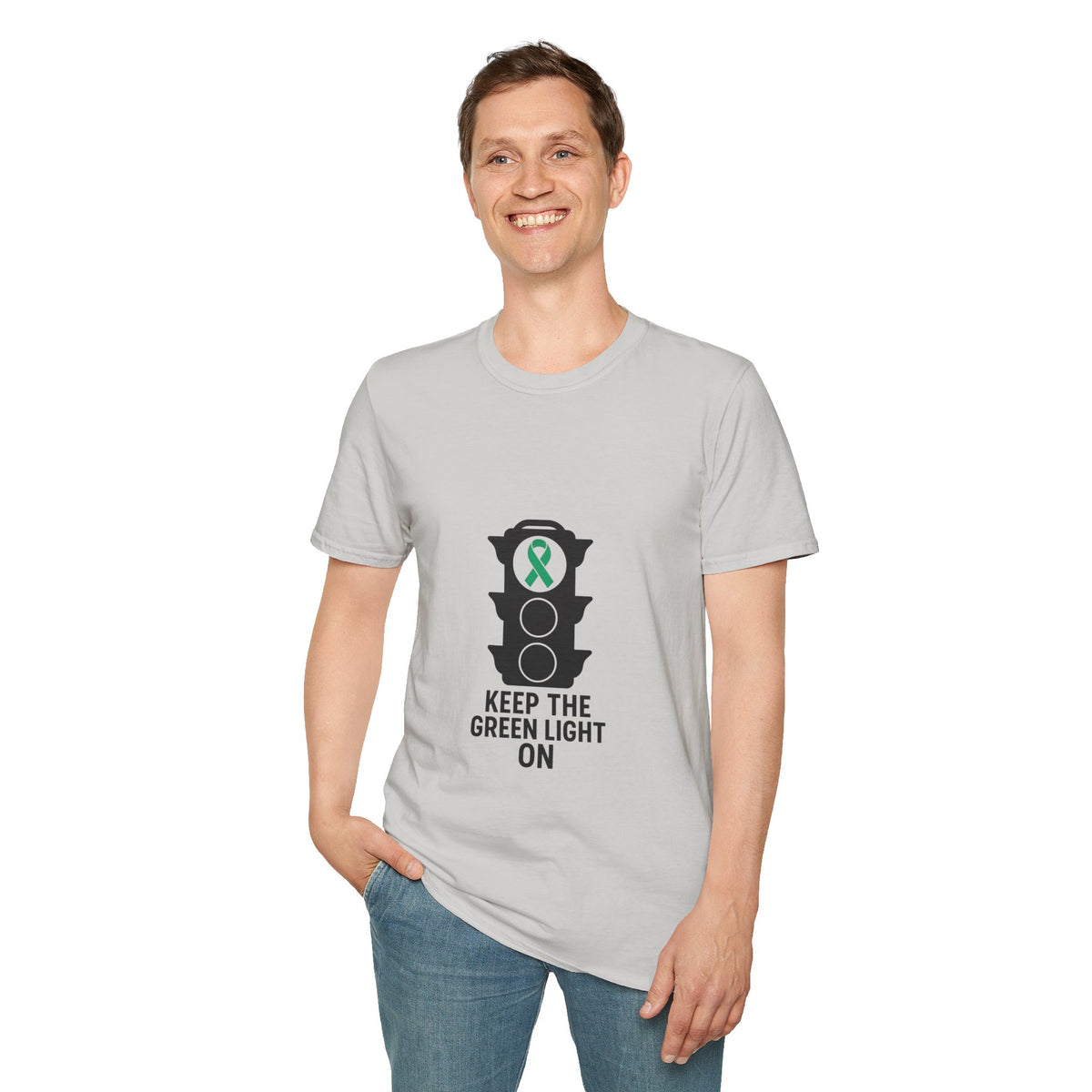 Keep the Green Light On T-Shirt – Mental Health Awareness Traffic Light Tee - Trending Now - October 2026