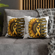 Childhood Cancer Awareness Sunflower Support Pillowcase