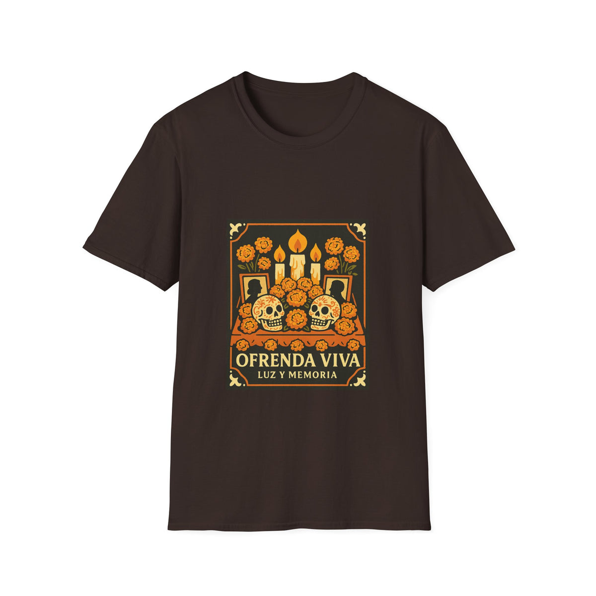 Day of the Dead T-Shirt — 'Ofrenda Viva' Calavera Altar Design - Trending Now - October 2026