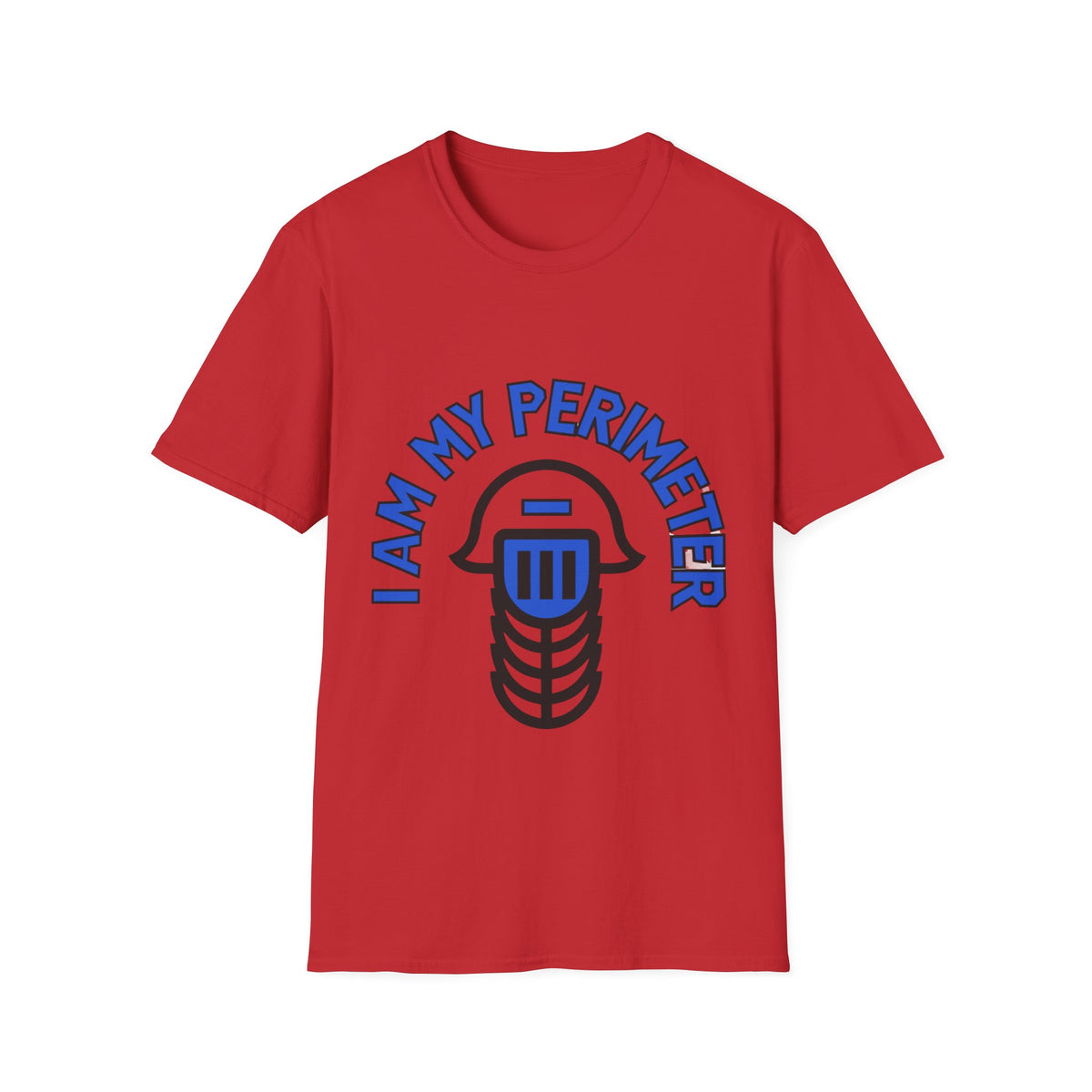 I Am My Perimeter Blue Jail Bars T-Shirt - Minimalist Graphic Quote Tee - Trending Now - September 2026