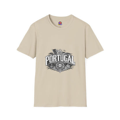 Portugal Vintage Compass T-Shirt — Nautical Travel Souvenir