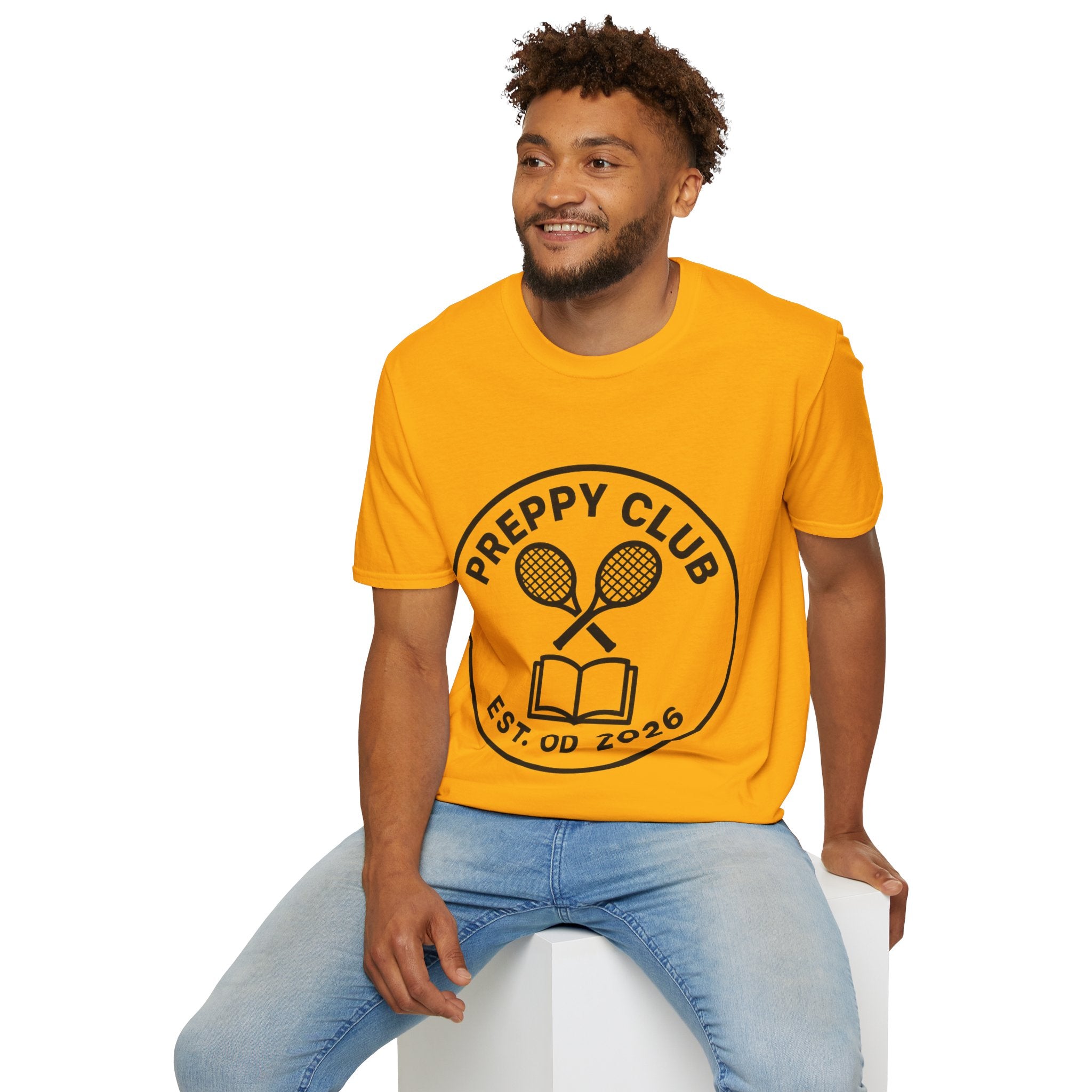 Preppy Club Tennis T‑Shirt — 'Preppy Club' Logo Tee (Est. 2026) - Trending Now - August 2026 Trends - Everyday Sporty T-shirt