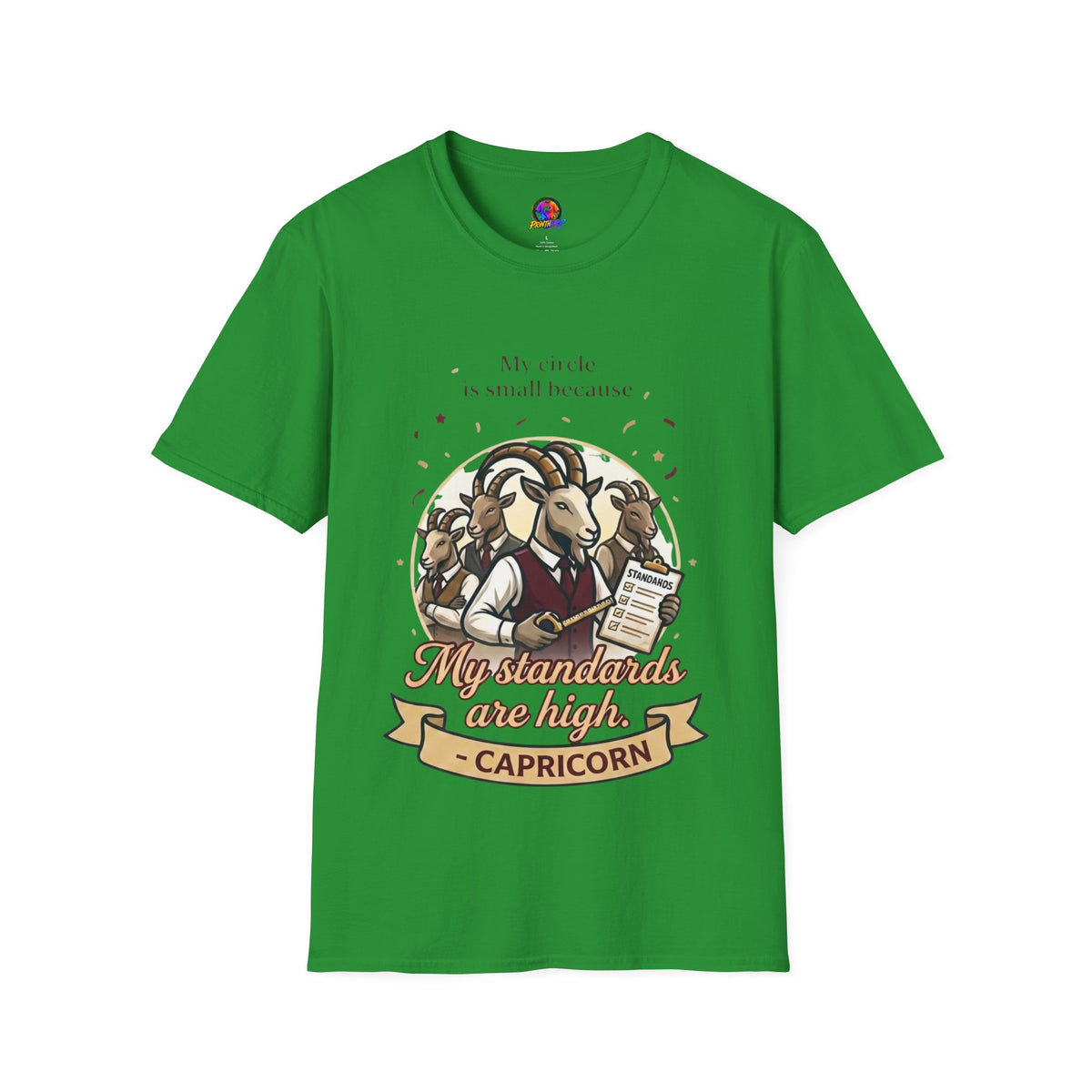 Capricorn Zodiac T-Shirt — "My Standards Are High" Astrology Tee