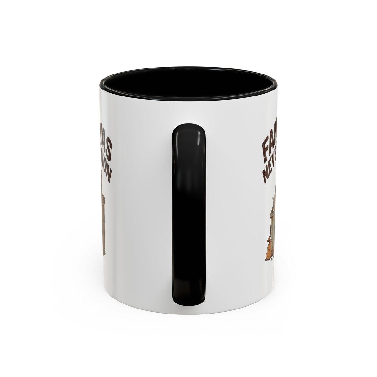 Funny And Witty "Famine Was Never An Option" Accent Coffee Mug (11, 15oz)