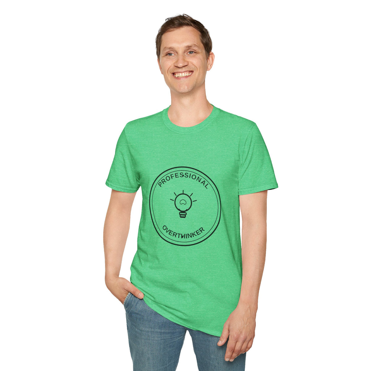 T‑Shirt — "Professional Overthinker" Minimal Badge Tee - Trending Now - August 2026