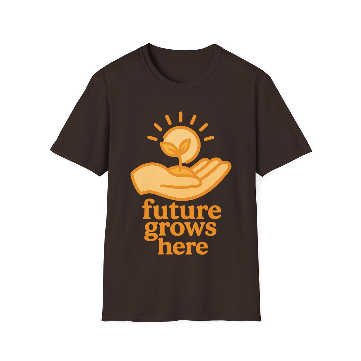 T-Shirt — "Future Grows Here" Sunseed Graphic - Trending Now - September 2026