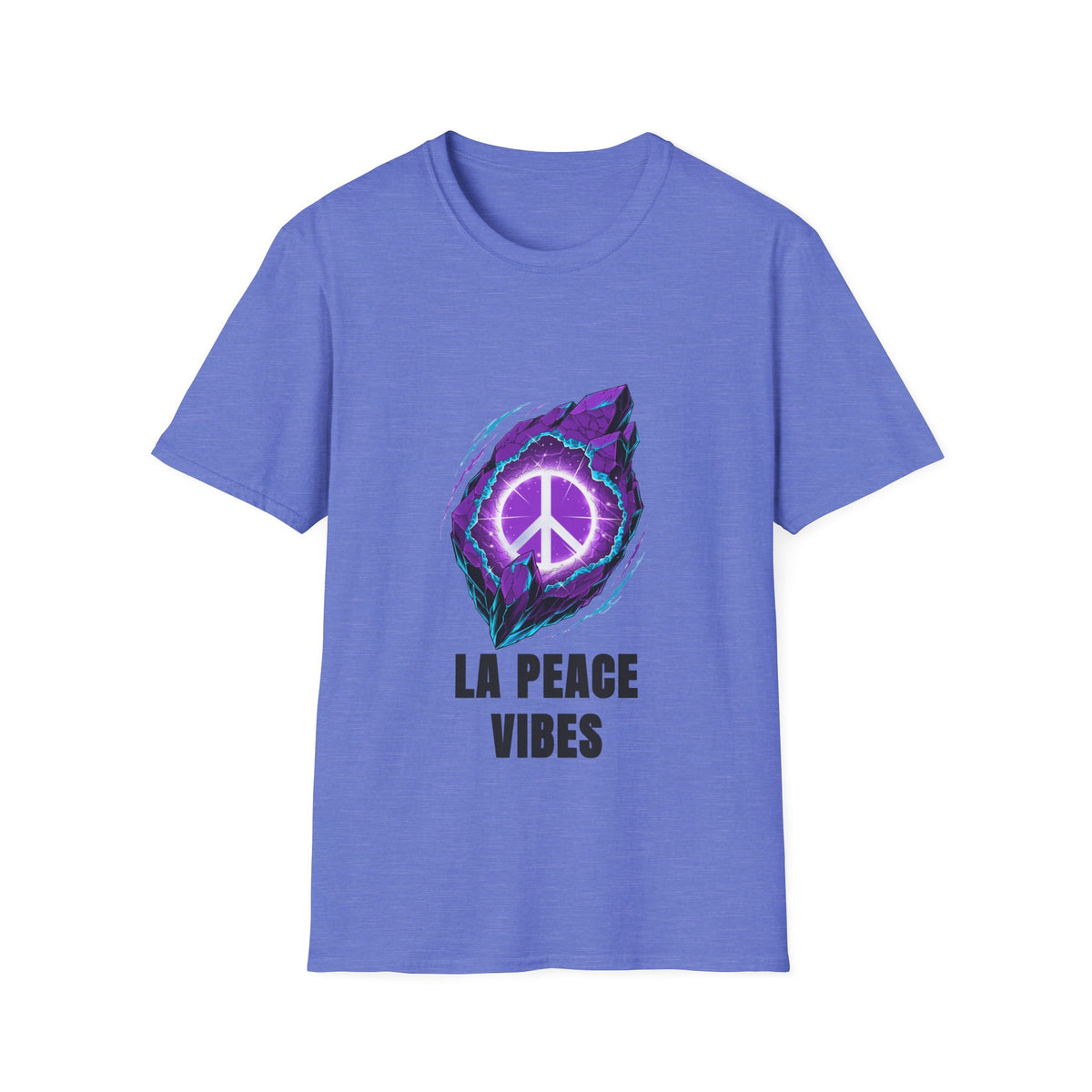 Peace Vibes T-Shirt — Purple Neon Peace Sign Graphic - Trending Now - August 2026