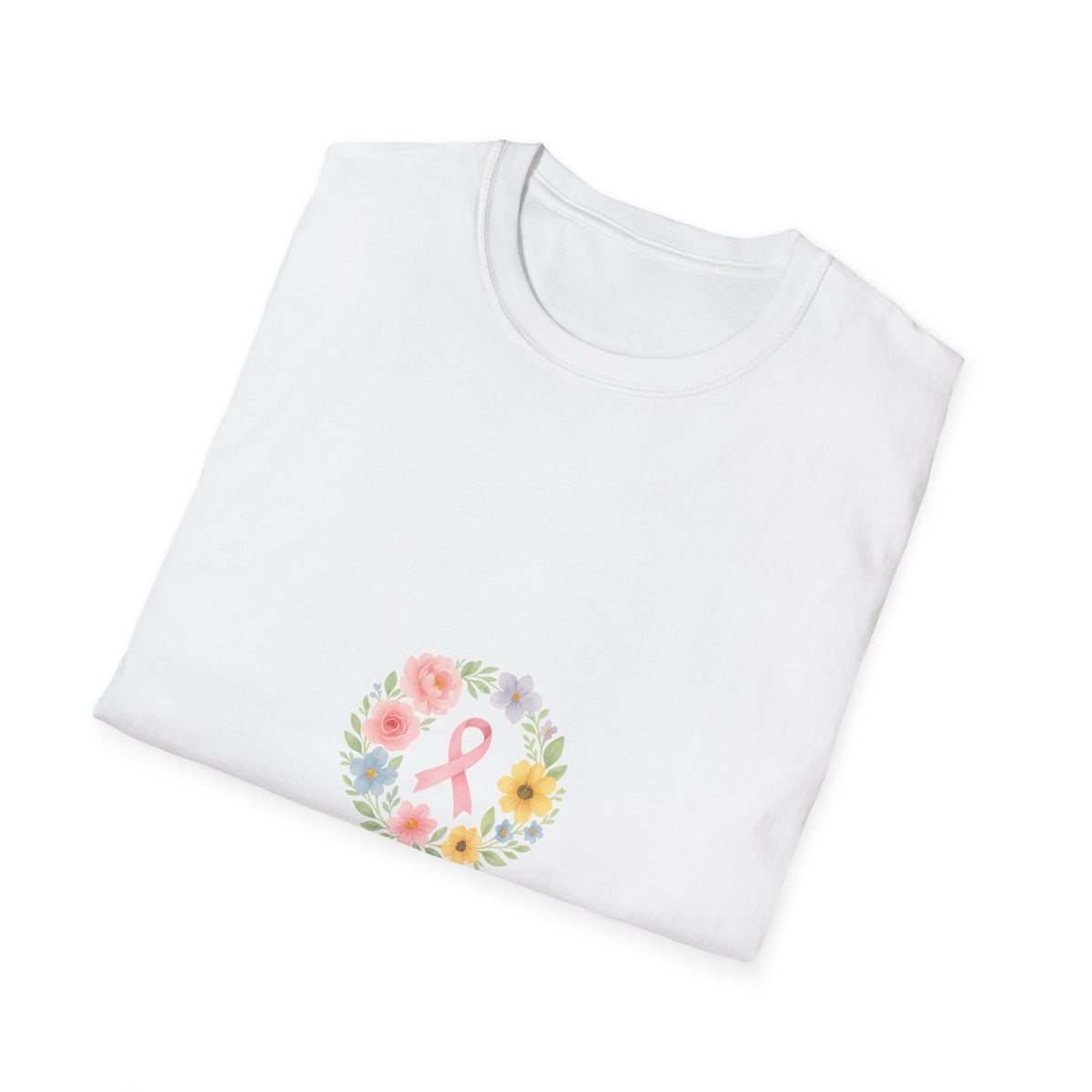 Garden of Survivors Wildflower Wreath T-Shirt, Pink October Breast Cancer Awareness Tee - Trending Now - September 2026