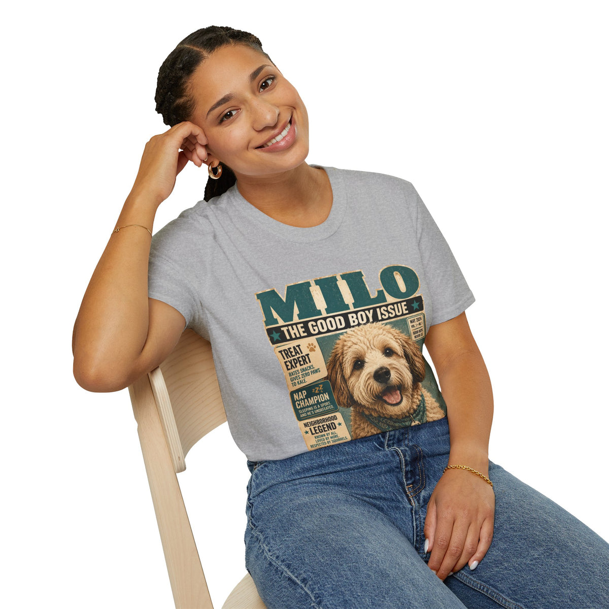 Milo 'The Good Boy Issue' Dog Magazine T-Shirt