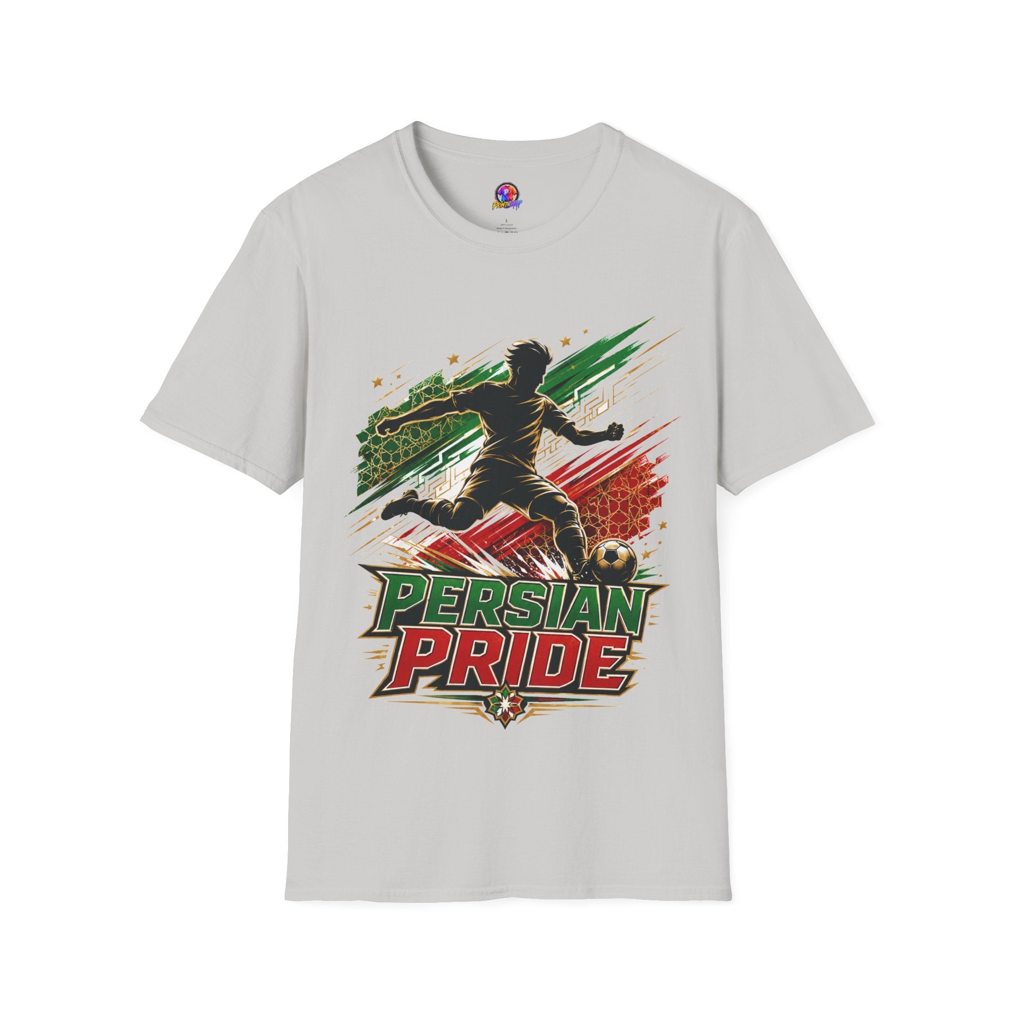 Iran Persian Pride Soccer Tee — Iranian Football Fan T-Shirt