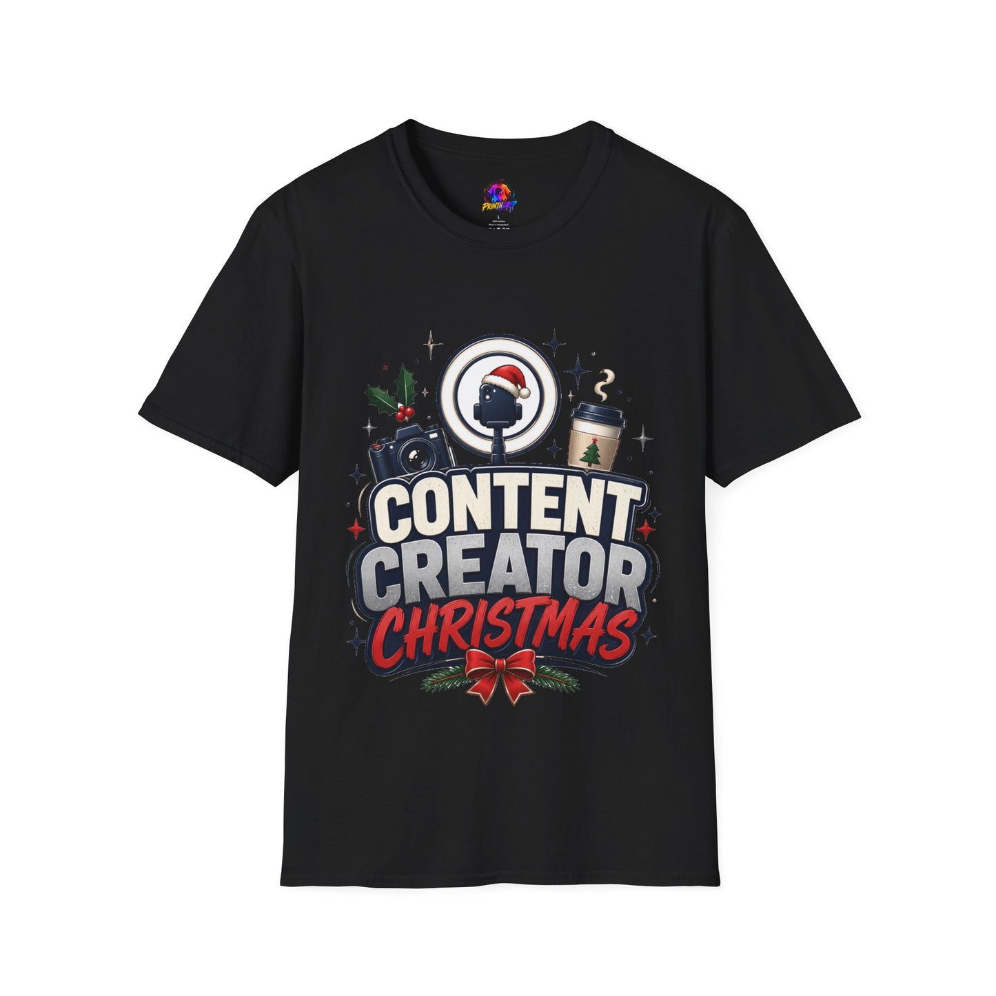 Content Creator Christmas T-Shirt