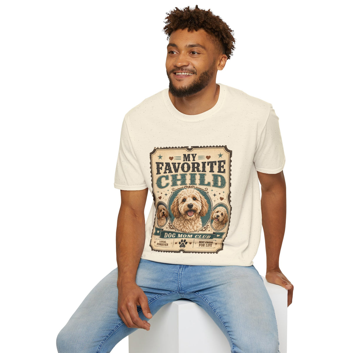Favorite Child T-Shirt — "My Favorite Child" Dog Mom Club Vintage Tee