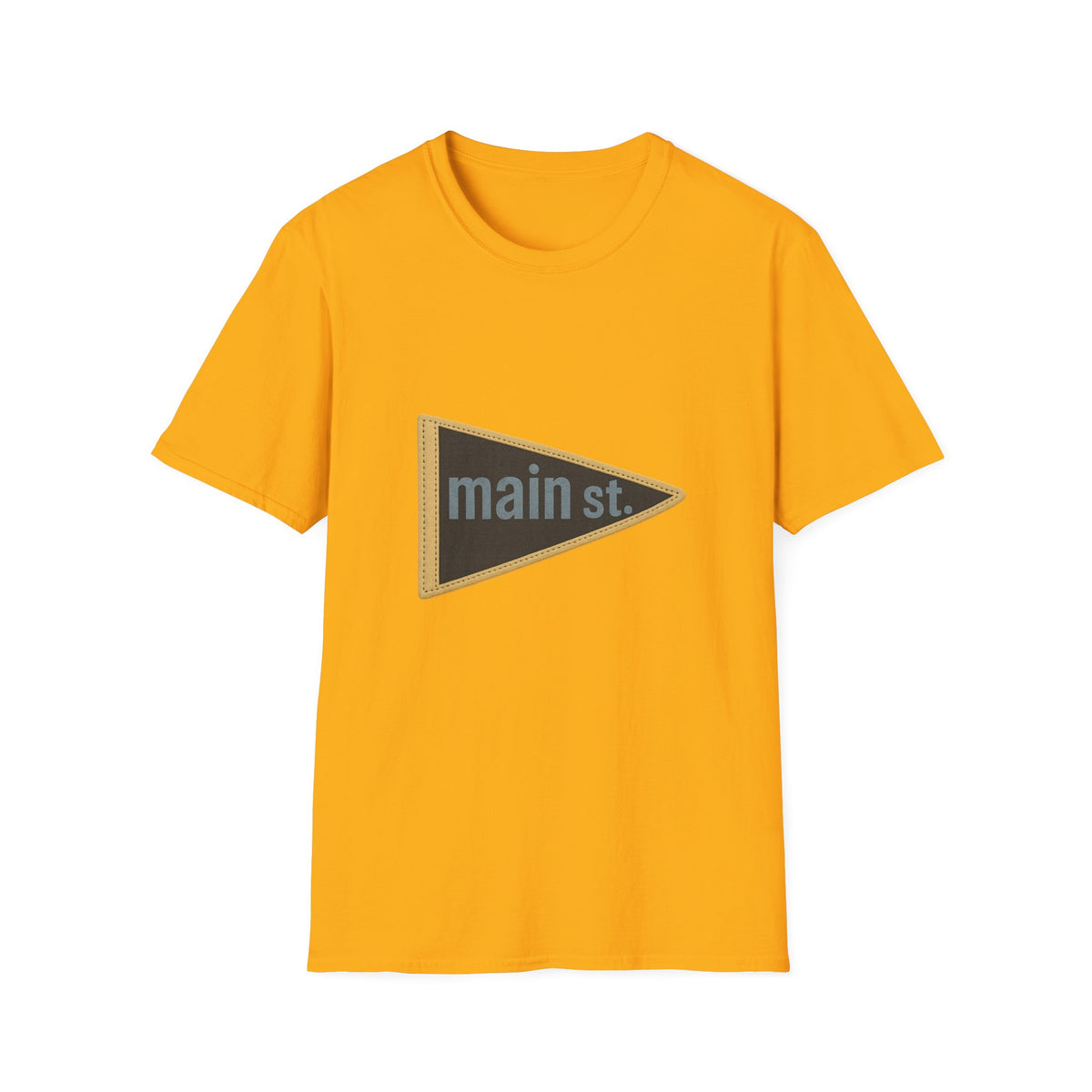 Main St. Triangle Logo T‑Shirt — Vintage Retro Street Sign Graphic Tee - Trending Now - August 2026