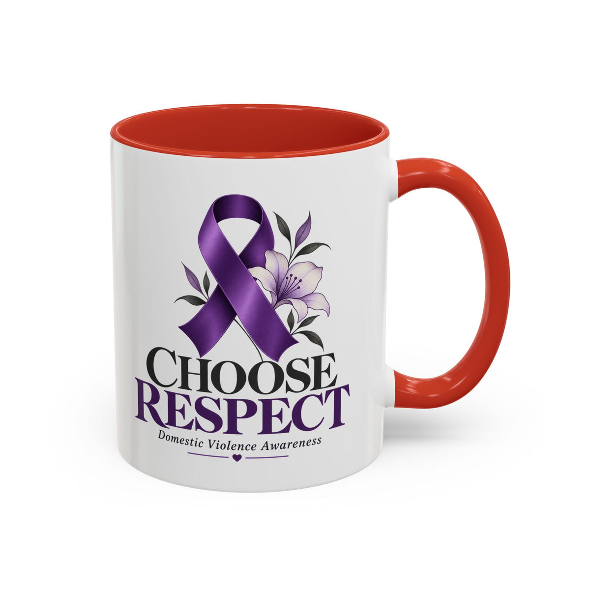 Choose Respect - Domestic Violence Awareness Coffee Mug (Accent, 11/15oz)