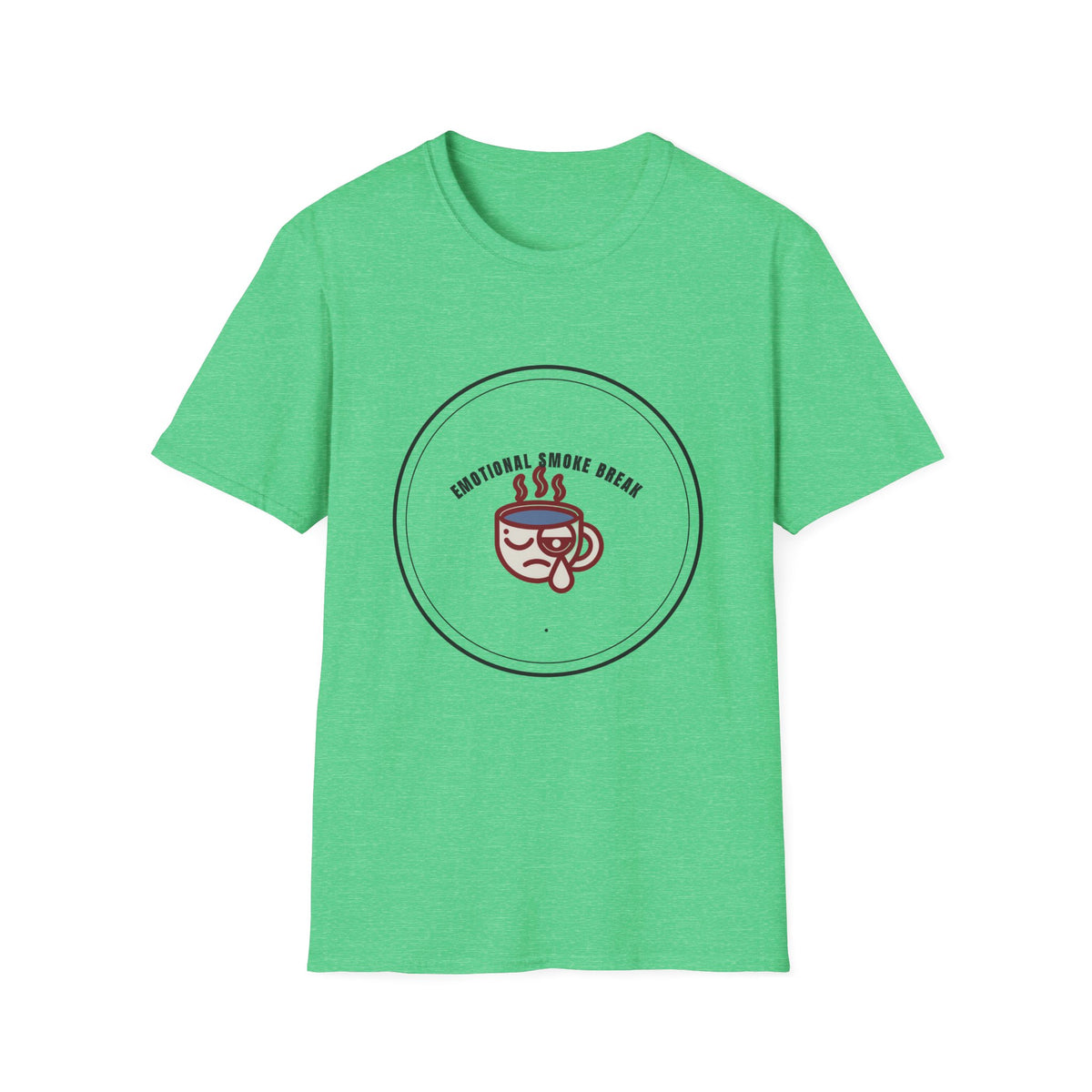 T-Shirt — "Emotional Smoke Break" Coffee Cup Graphic Tee - Trending Now - September 2026
