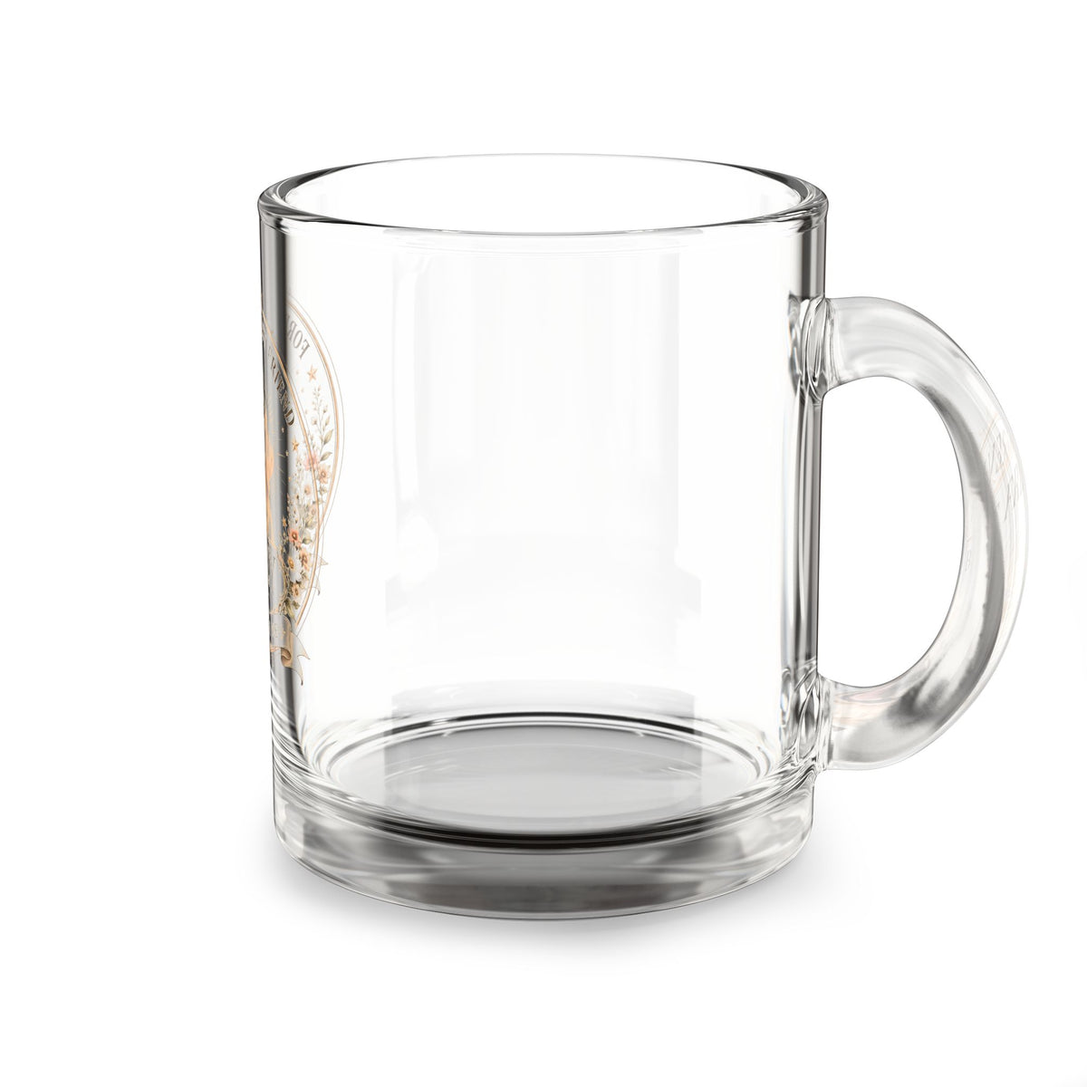 Milo Bailey Dog Dad Mom Glass Mug, 10oz Personalized Pet Glass Mug — "Forever My Best Friend" Memorial Dog Coffee Cup (10oz)