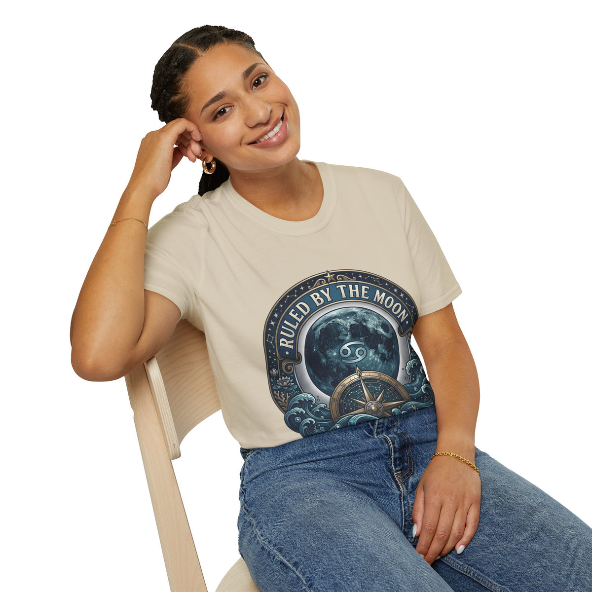 Ruled by the Moon T-Shirt — Moonphase Zodiac Graphic Tee