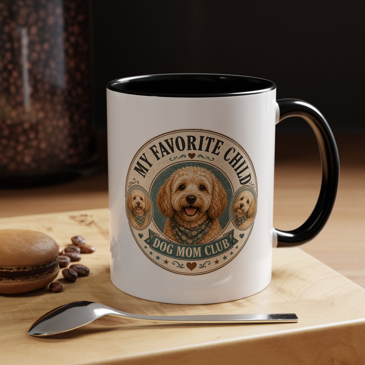Milo Bailey Dog Dad Mom Dog Mom Coffee Mug — "My Favorite Child" Accent Mug