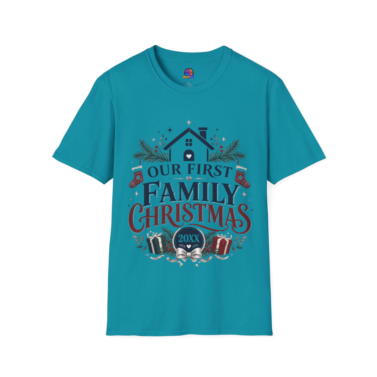 T-Shirt — Our First Family Christmas Personalized Tee