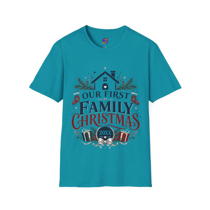 T-Shirt — Our First Family Christmas Personalized Tee