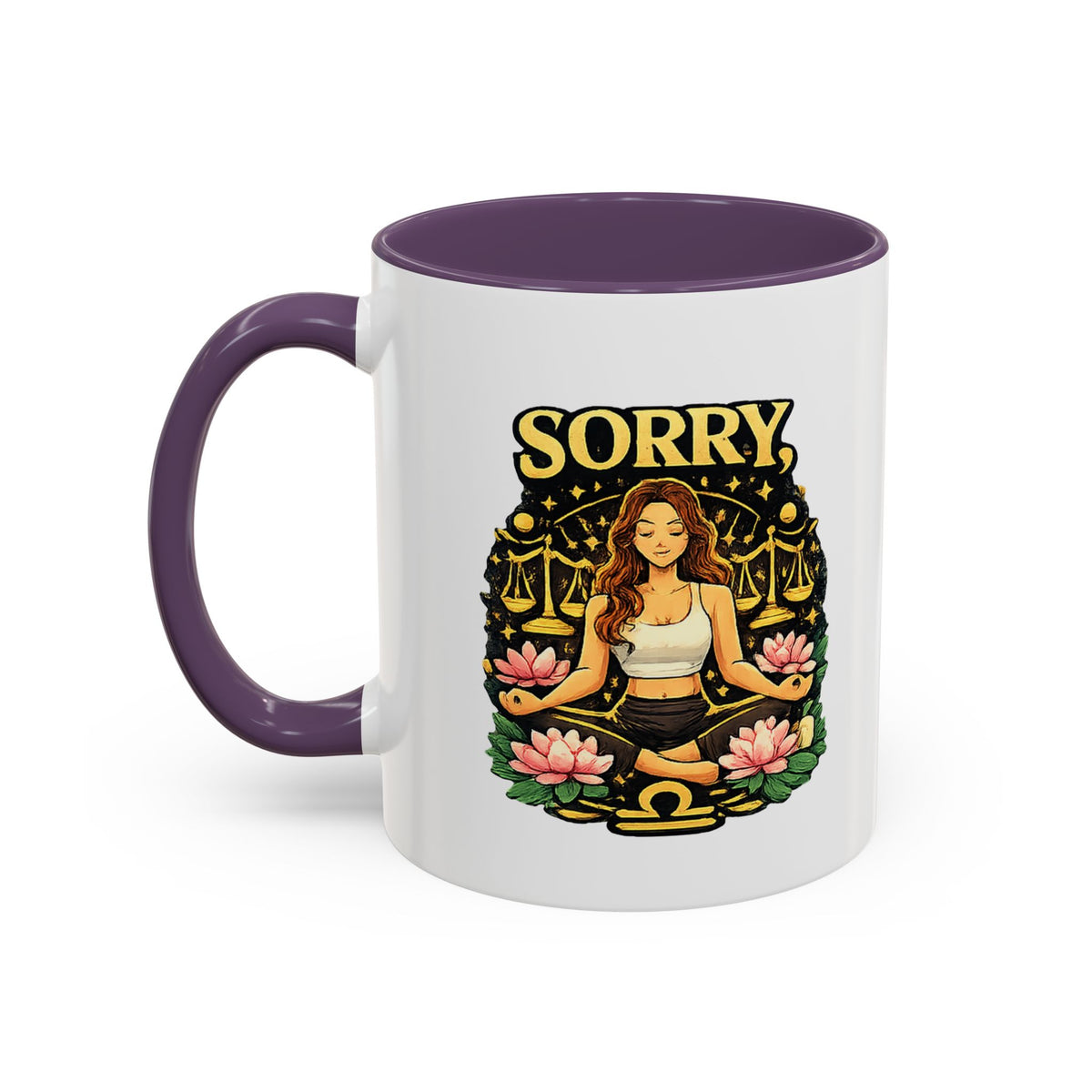 Libra Zodiac Accent Coffee Mug