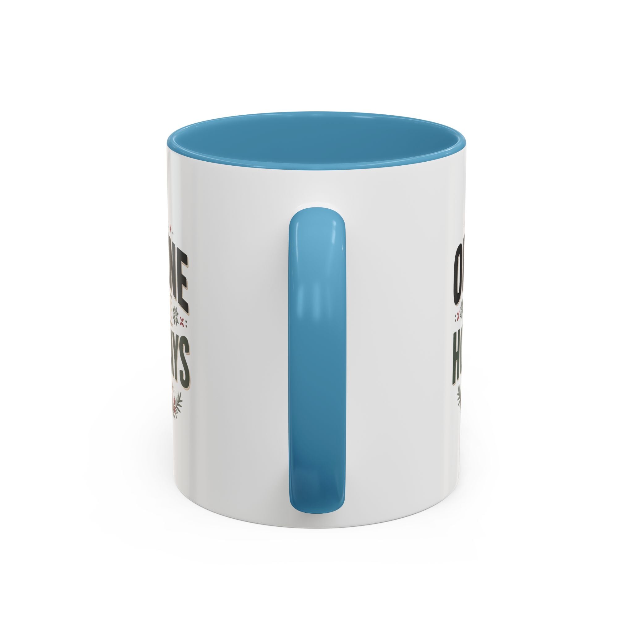 Christmas Holiday Coffee Mug — “Offline for the Holidays” Accent Ceramic Mug