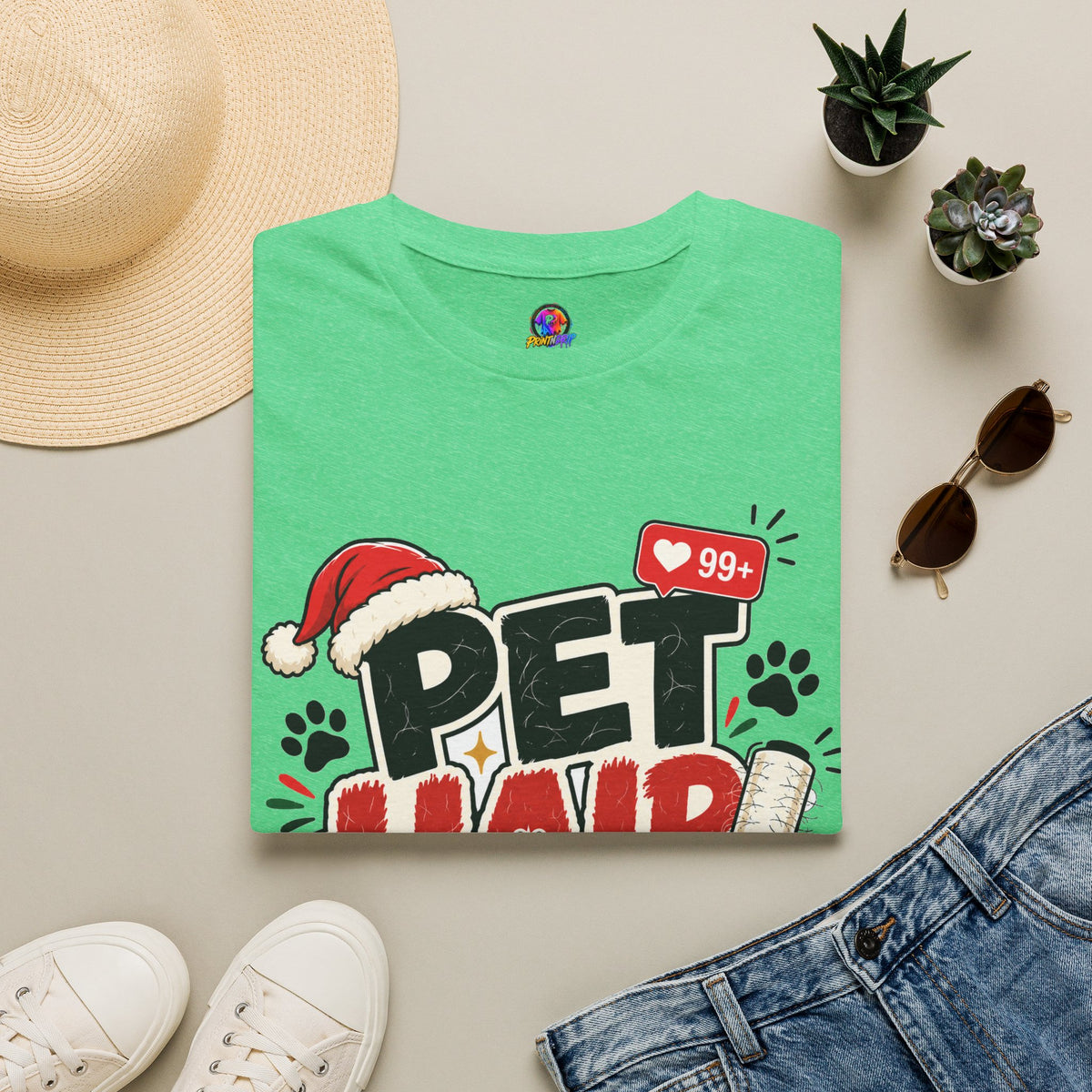 Pet Hair Holiday Tee — Funny Christmas Shirt for Pet Lovers