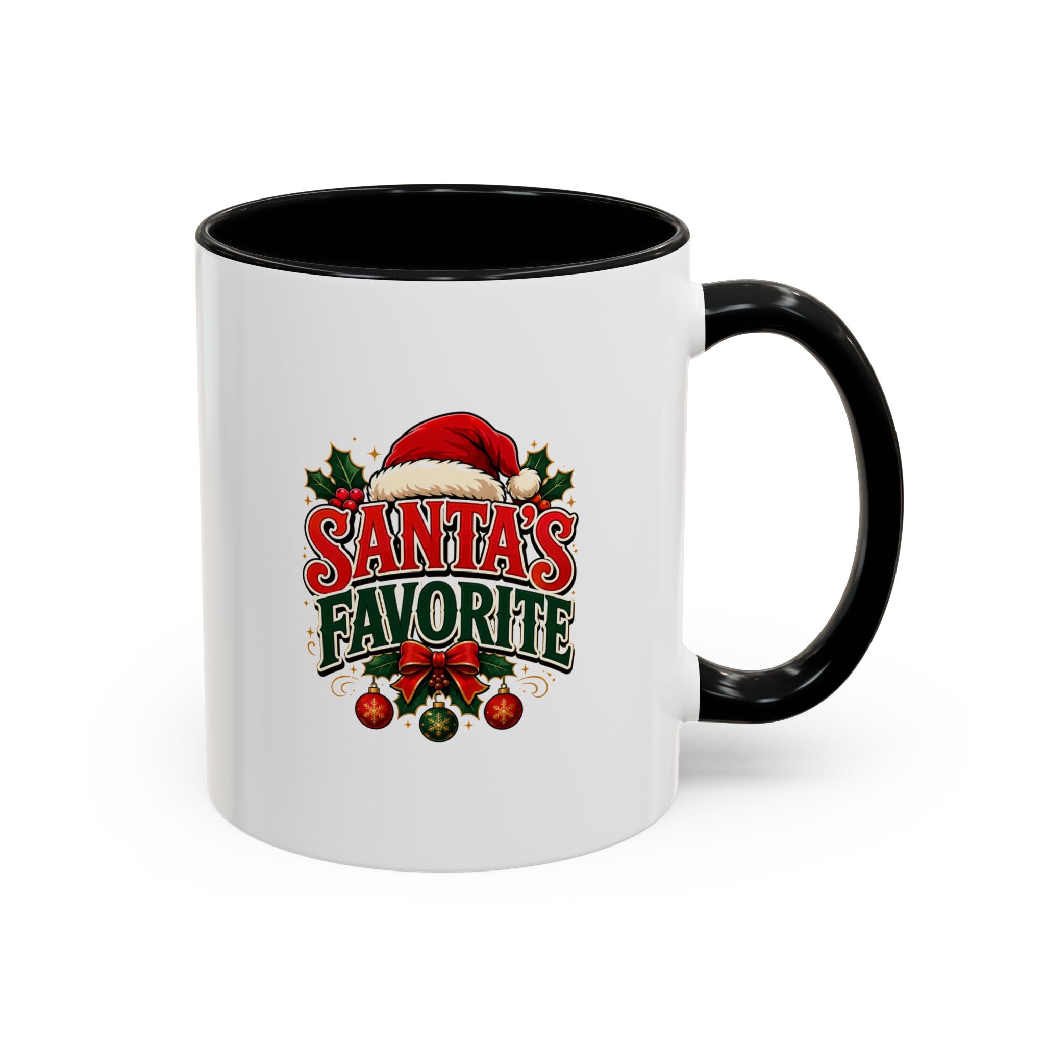 Santa's Favorite Accent Coffee Mug – Festive Holiday Ceramic Gift