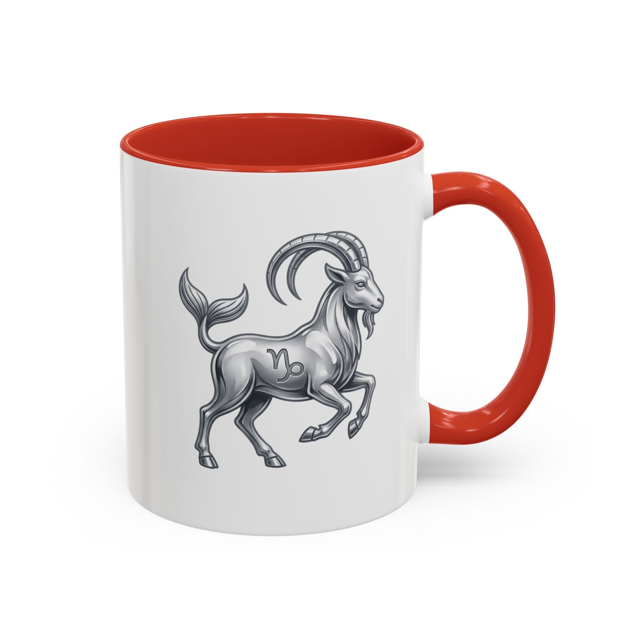 Capricorn Zodiac Accent Coffee Mug — Capricorn Goat Horoscope Gift