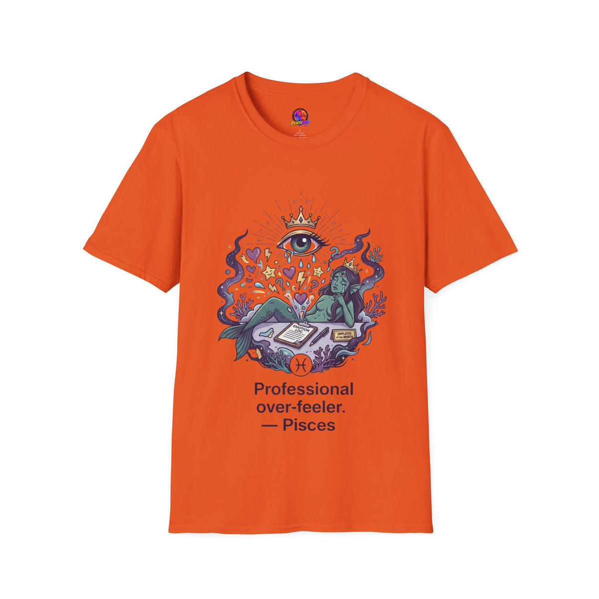 Mystic Eye Graphic T‑Shirt — 'Professional Over‑Feeler' Surreal Tee