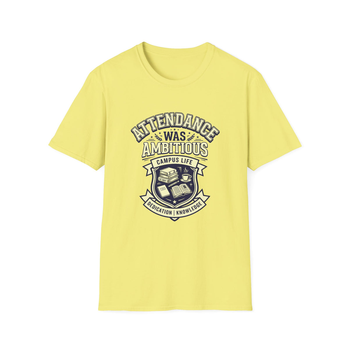 Attendance Ambitious T-Shirt — School Spirit Emblem Tee - Trending Now - August 2026