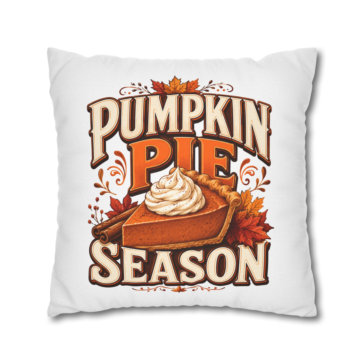 Thanksgiving Pumpkin Pie Season Throw Pillowcase – Autumn Fall Kitchen Decor