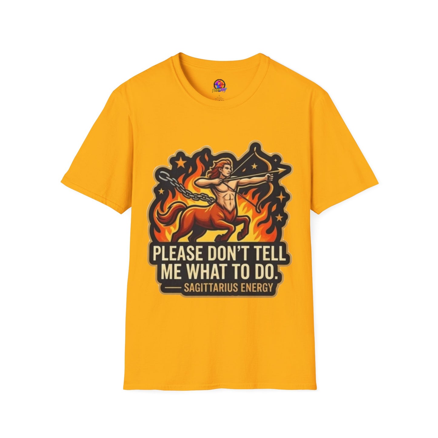Sagittarius Archer T-Shirt — "Please Don't Tell Me What To Do" Zodiac Graphic