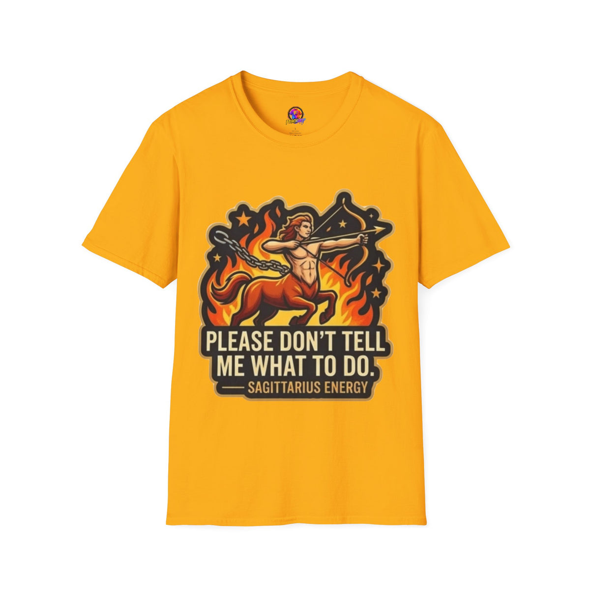 Sagittarius Archer T-Shirt — "Please Don't Tell Me What To Do" Zodiac Graphic