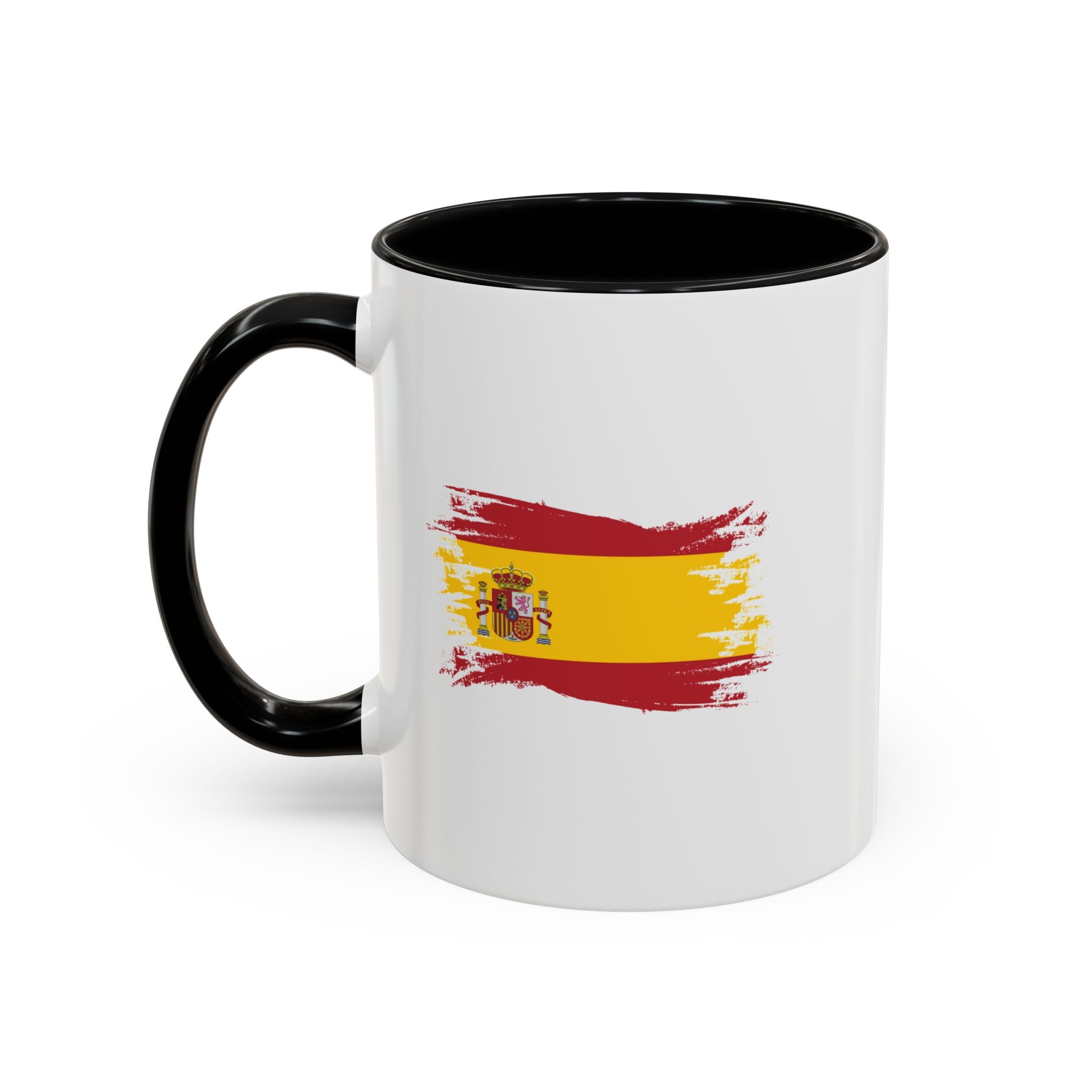 Spain Flag Coffee Mug — Spanish Brushstroke Accent Mug