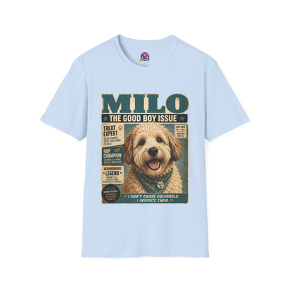 Milo 'The Good Boy Issue' Dog Magazine T-Shirt