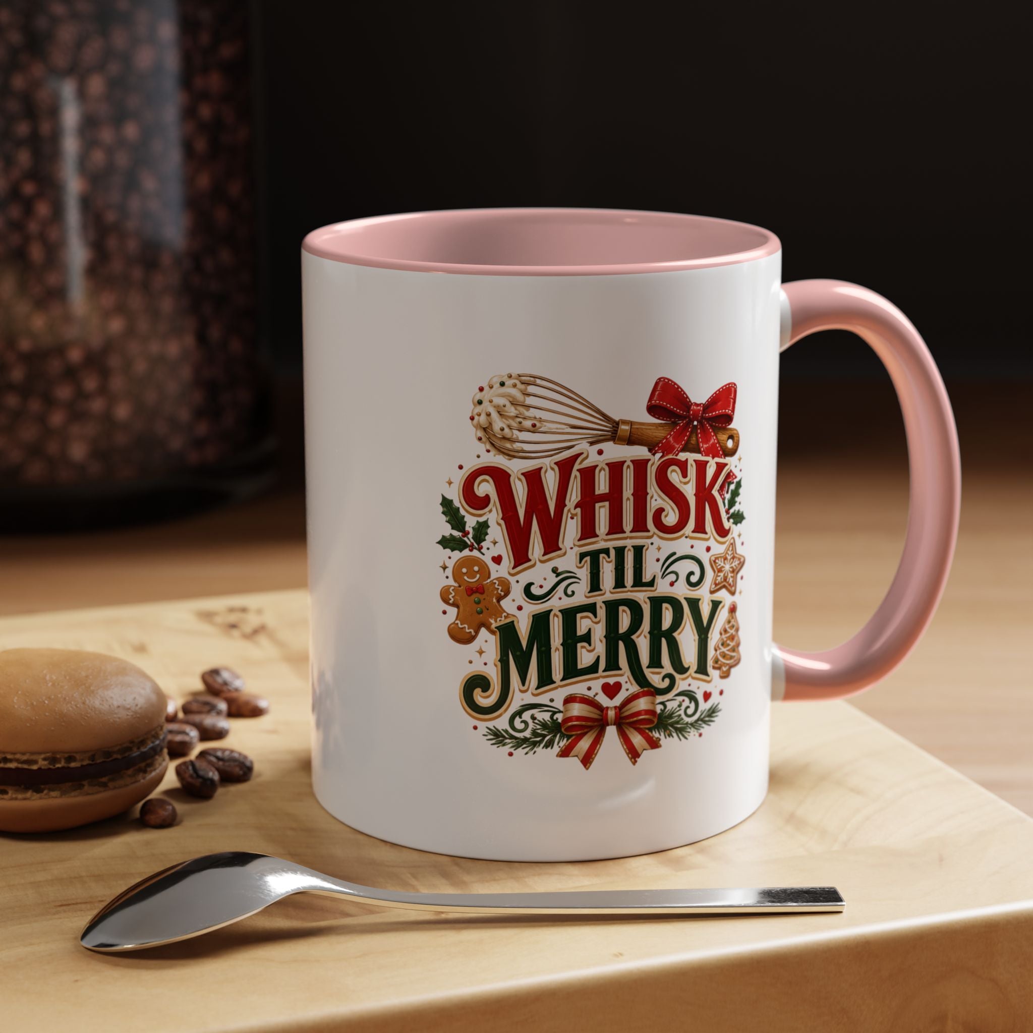 Whisk 'Til Merry Coffee Mug — Holiday Baking Kitchen Mug