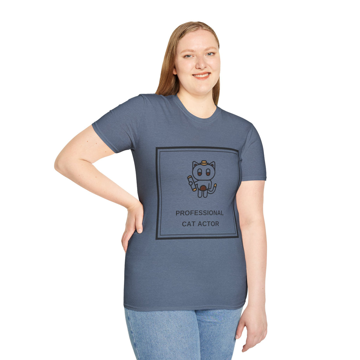 Cat T‑Shirt — "Professional Cat Actor" Cute Cartoon Tee - Trending Now - August 2026