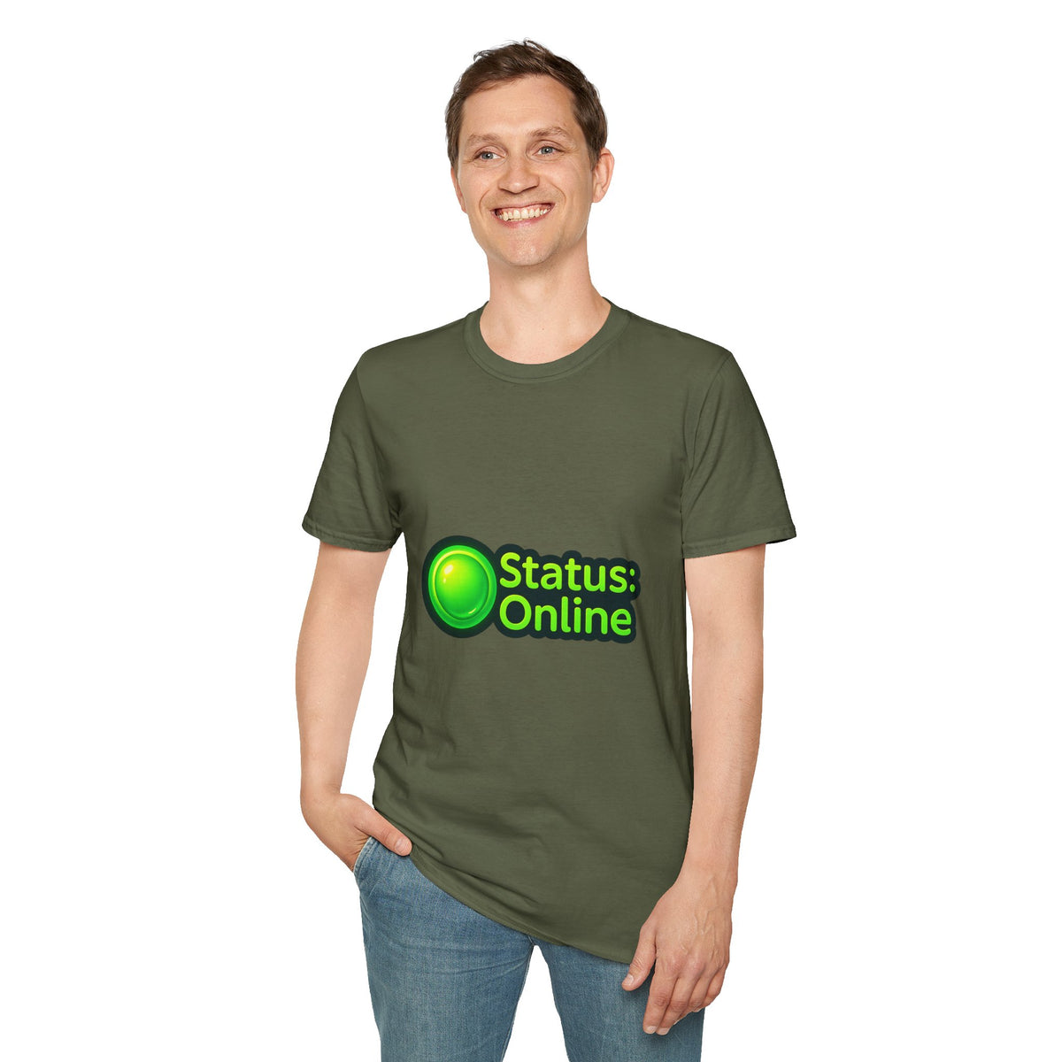 Status Online T-Shirt — Green Online Status Icon Tee - Trending Now - October 2026