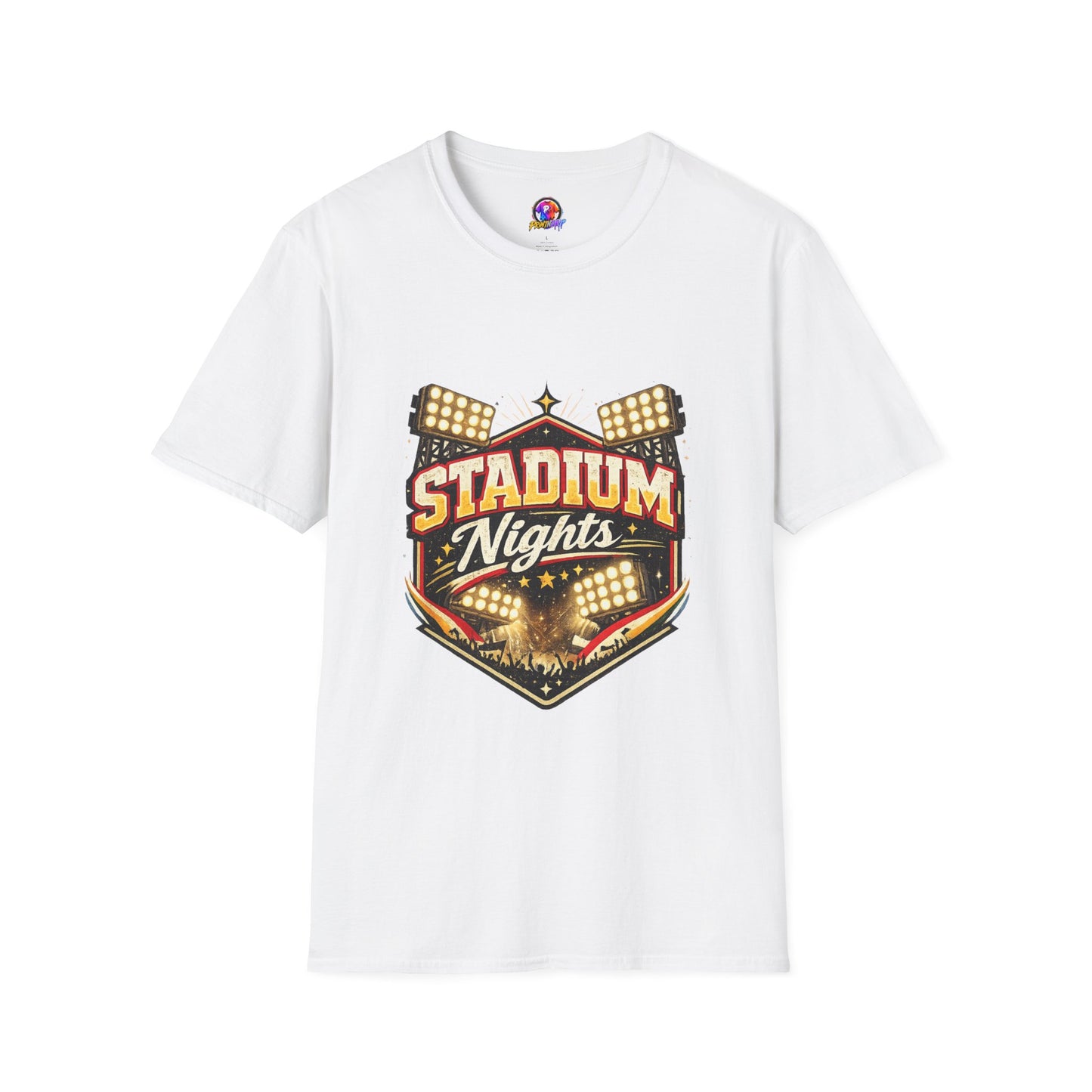 Stadium Nights T-Shirt — Vintage Sports Lights Graphic Tee