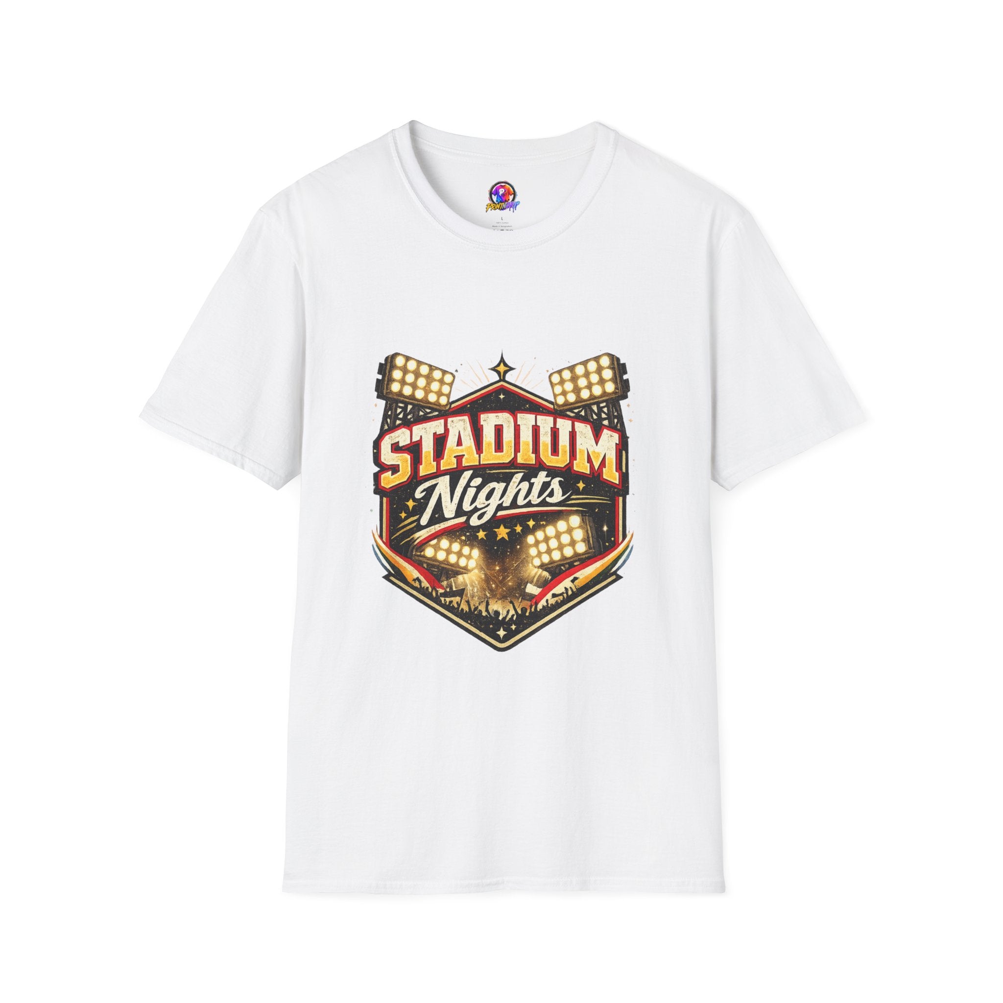 Stadium Nights T-Shirt — Vintage Sports Lights Graphic Tee