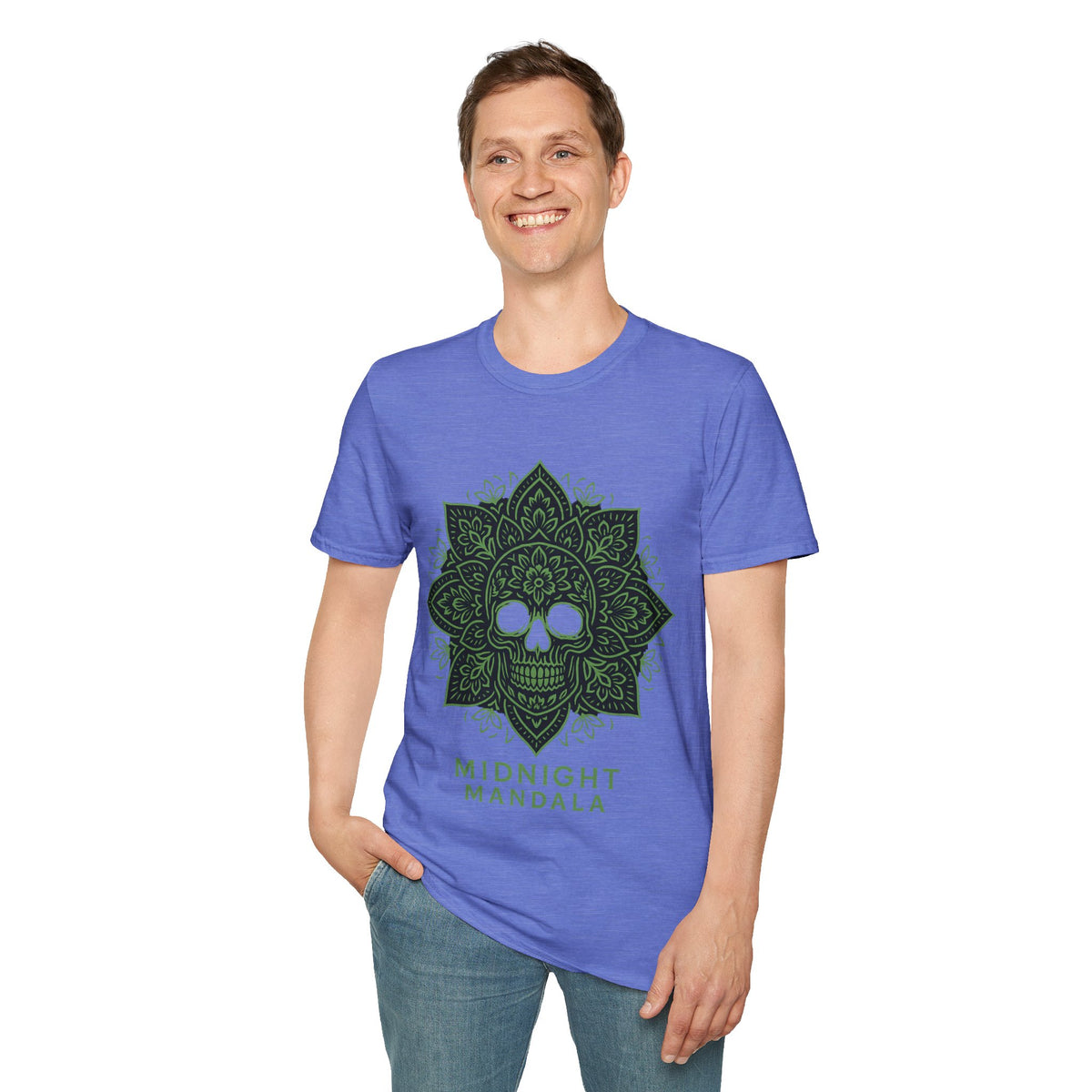 Mandala Skull T-Shirt — Midnight Mandala Floral Skull Tee - Trending Now - August 2026