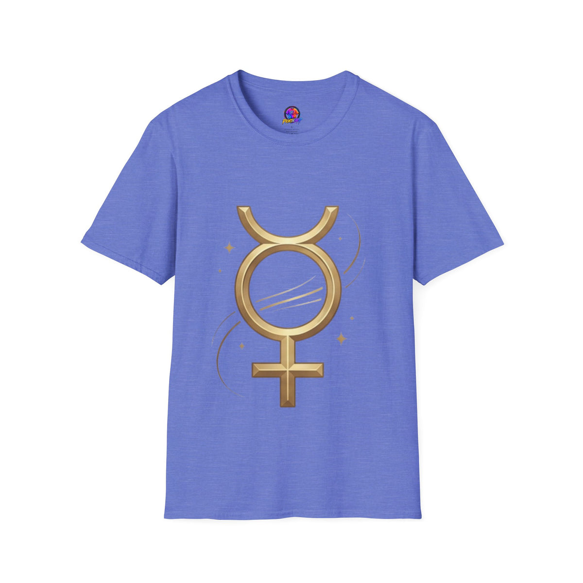 Virgo Zodiac  Mercury Astrology T-Shirt — Gold  Symbol Zodiac Tee