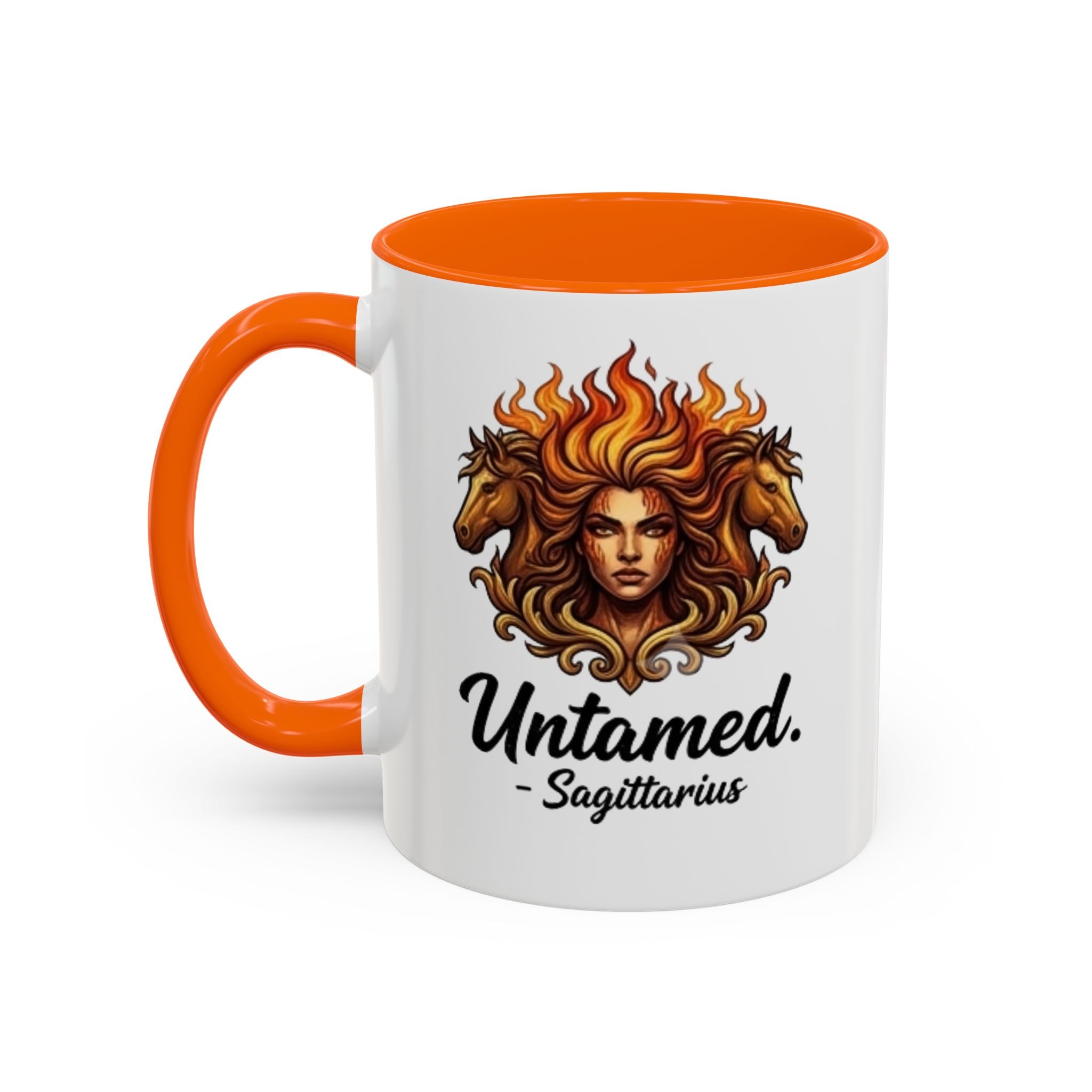 Untamed Sagittarius Accent Coffee Mug – Zodiac Astrology Gift (11/15oz)