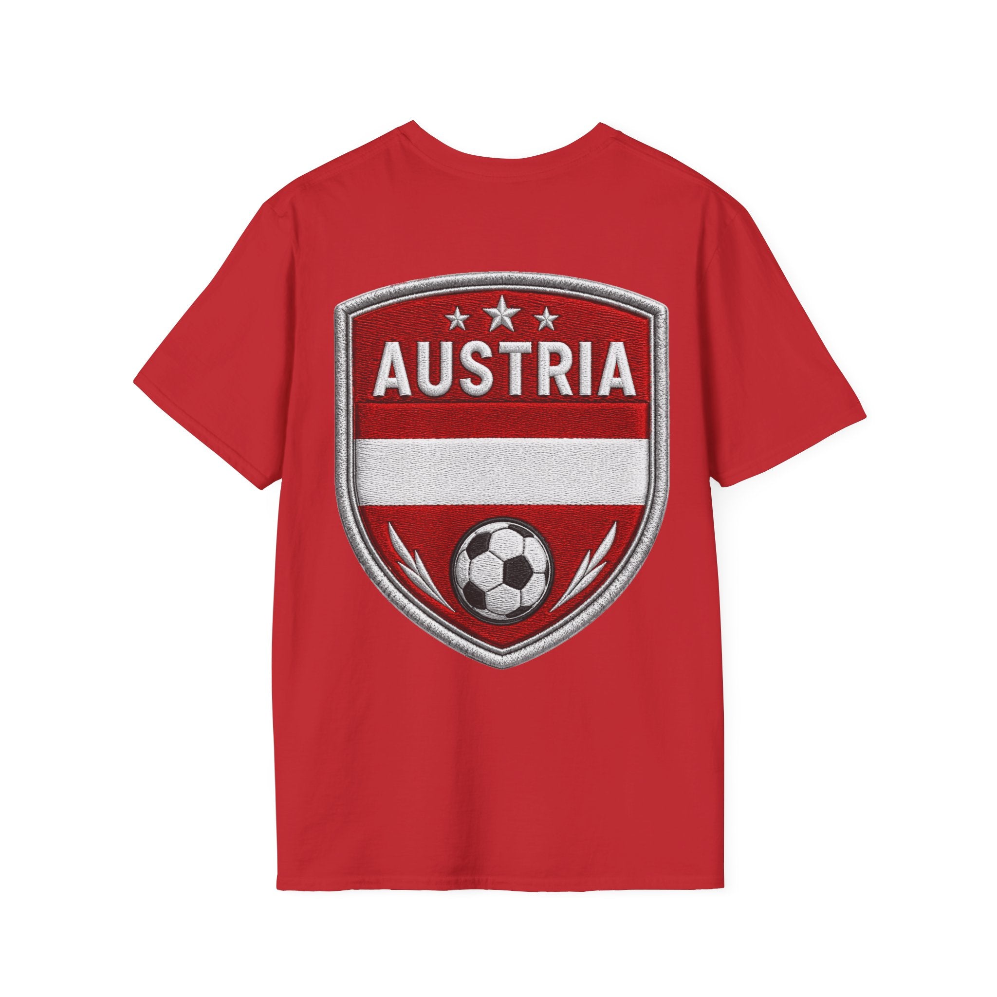 Austria  Alpine Charge Soccer T-Shirt — Mountain Football Graphic Tee -