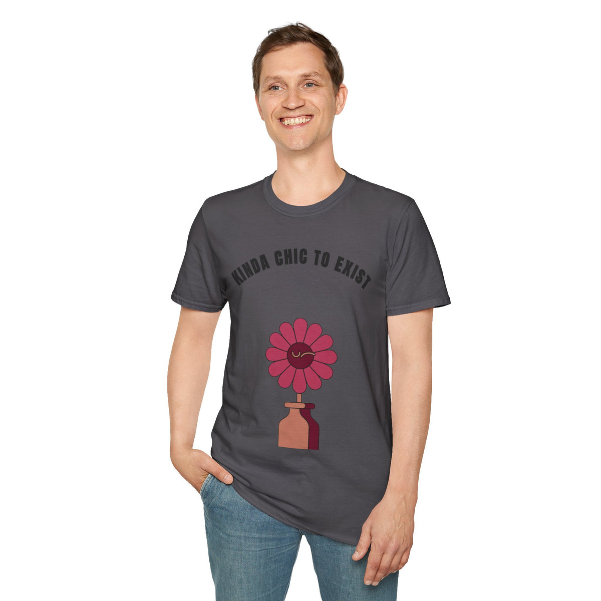 Chic to Exist T-Shirt — Floral Minimalist Graphic Tee for Stylish Everyday Wear - Trending Now - September 2026